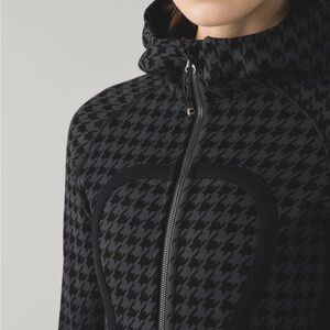 Lululemon Black Houndstooth Scuba Jacket